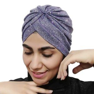 Turban Original design glitter fabric turban , sparkling turban , women turban